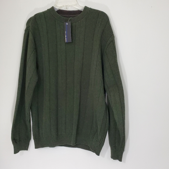 Bill Blast Green Pullover Ribbed Sweater, Size Large - Picture 11 of 11